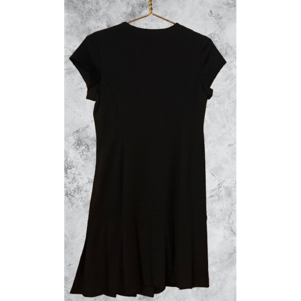 Catherine Malandrino Black Side Button Pleated Dr… - image 4